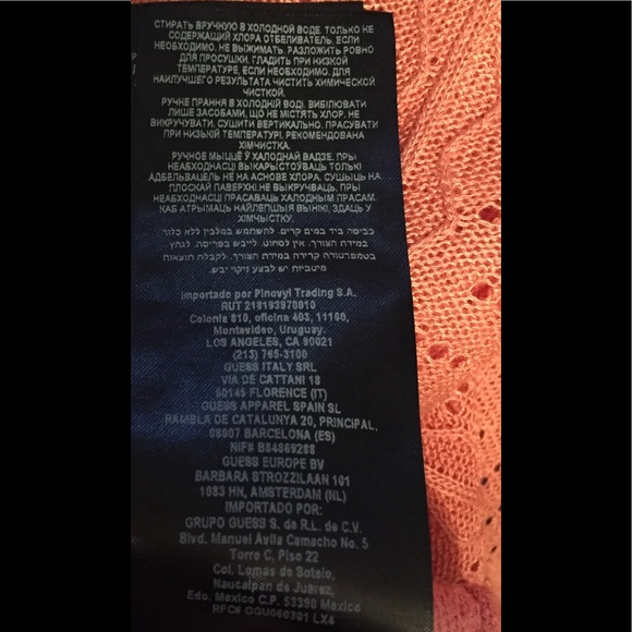 GUESS Ruffled Pointelle Top, Size: XS - Picture 9 of 9